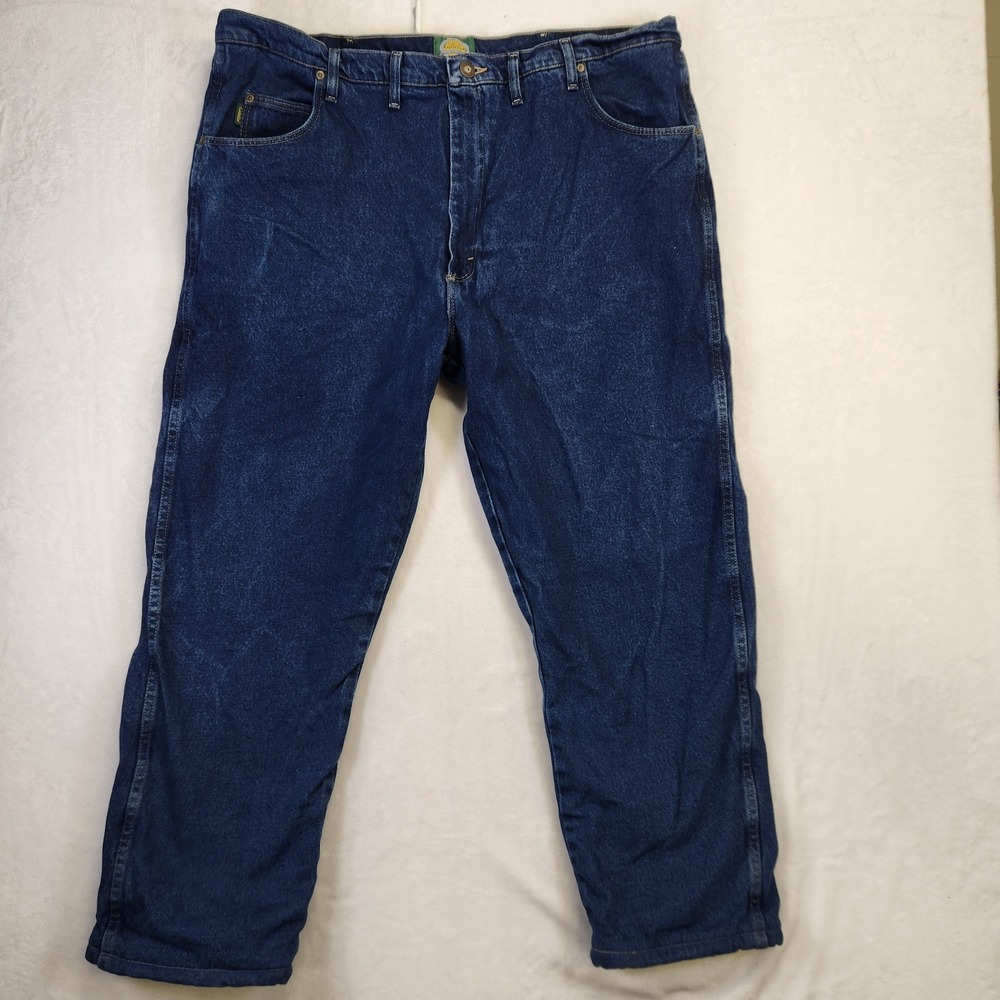 Cabela's Men's Lined‎ Jeans Blue Denim Casual Relaxed Fit